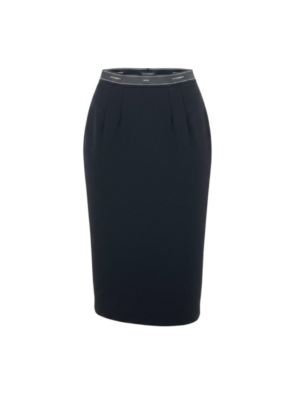 Dolce & Gabbana Long Skirt Side Line Black